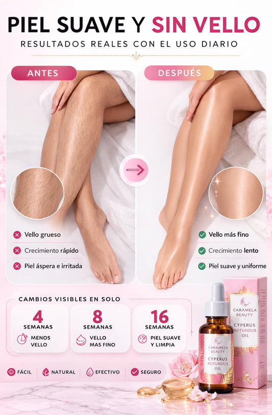 Caramela Beauty™ Aceite Suavizante y Reductor de Vello